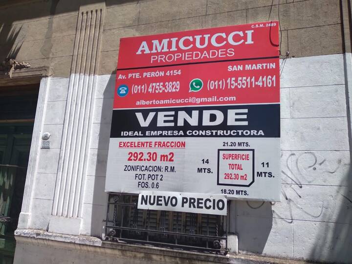 Terreno en venta en Rivadavia, 4210, General San Martín